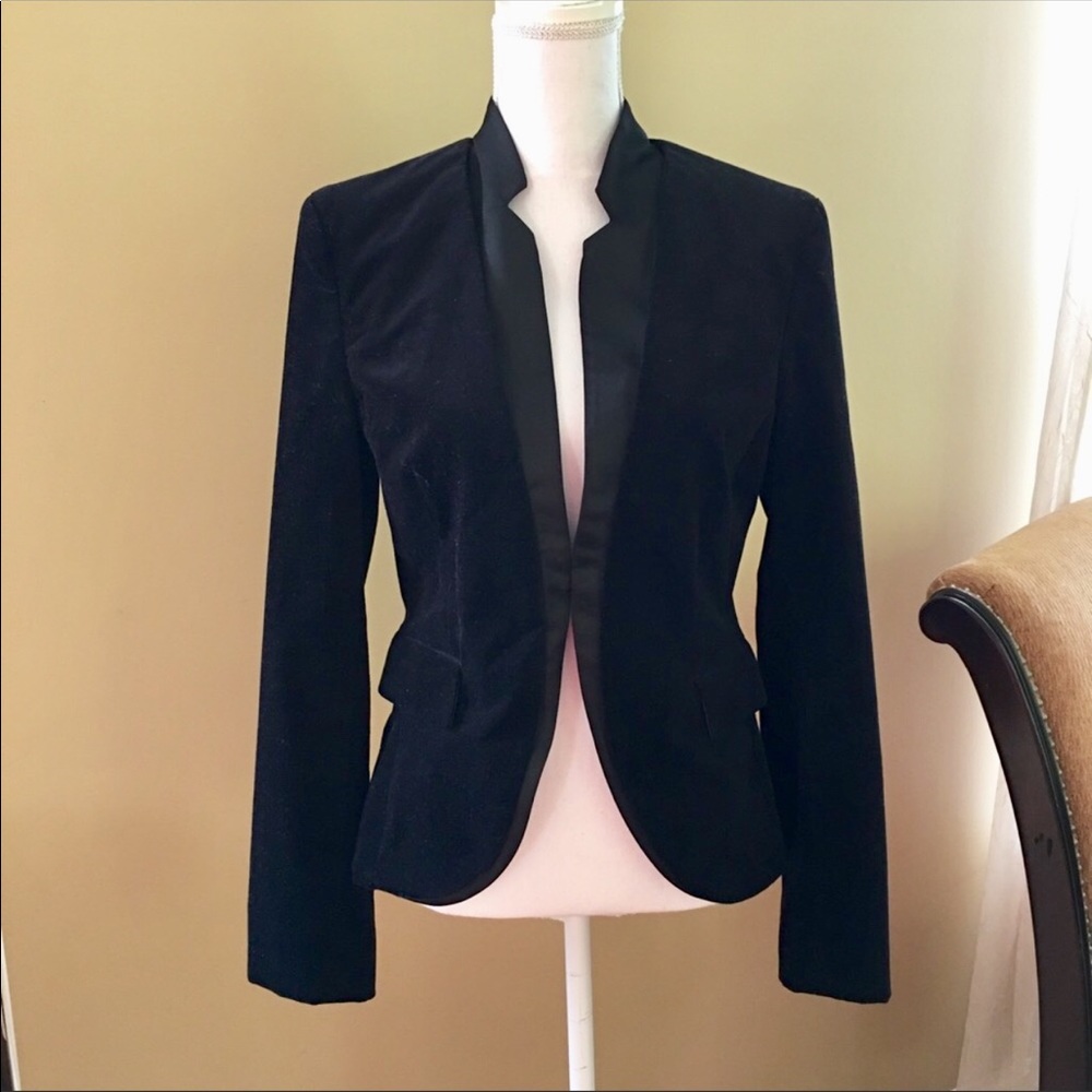 Rachel Roy velour blazer jacket